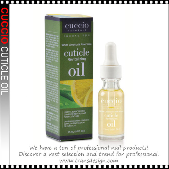 CUCCIO Revitalizing Cuticle Oil - White Limetta & Aloe Vera 0.5oz.